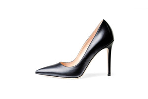 The Black Collection - 105mm Heel in Italian Nappa Leather