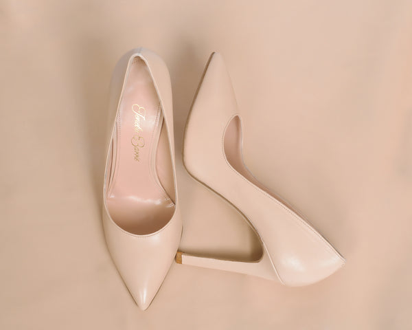 The Black Collection - 95mm Heel Women's Nude Pumps – Jeneba Barrie