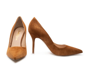 Women's nude pumps. Brown pumps. Saffron high heels. Comfortable heels. Business High Heels. Office Pumps. Comfortable office heels.