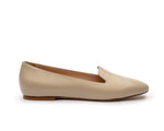 Women's nude loafers. Women's flats. Office flats. Office loafers. Causal shoes. Italian leather. White loafers.